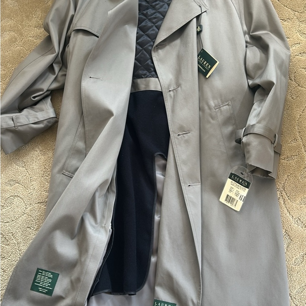 Men's Classic Gray Trench Coat